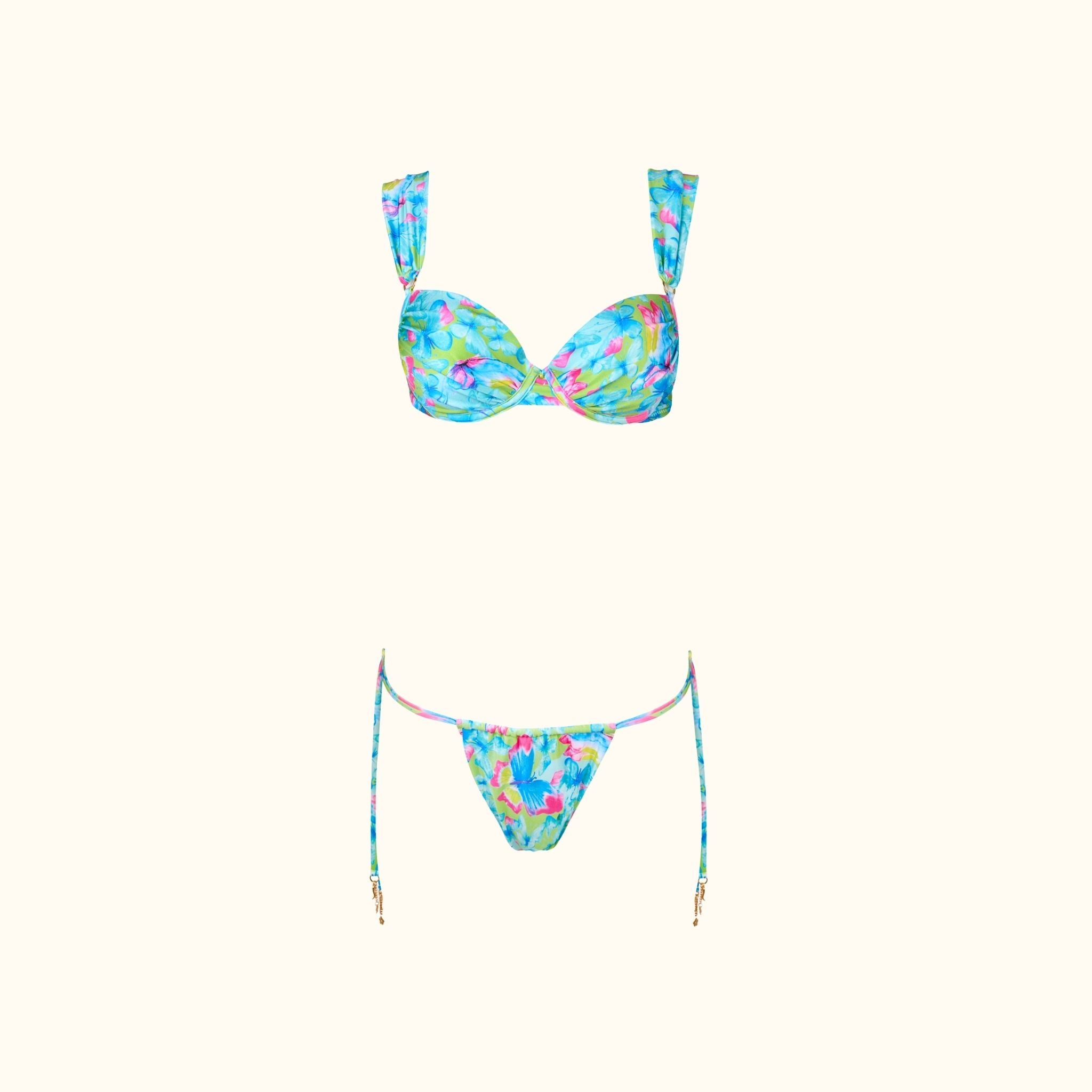 Gaia Push Up Ruched Bikini