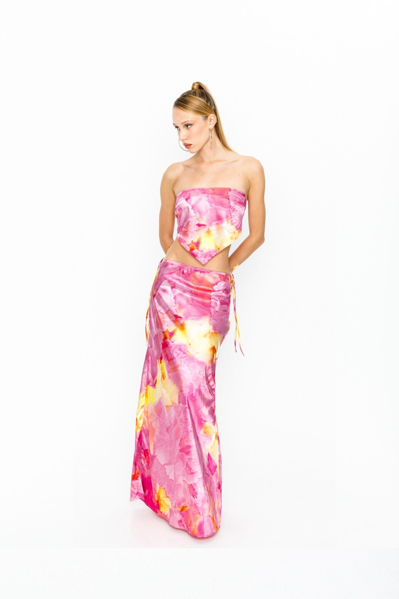 Gia Satin Set Floral