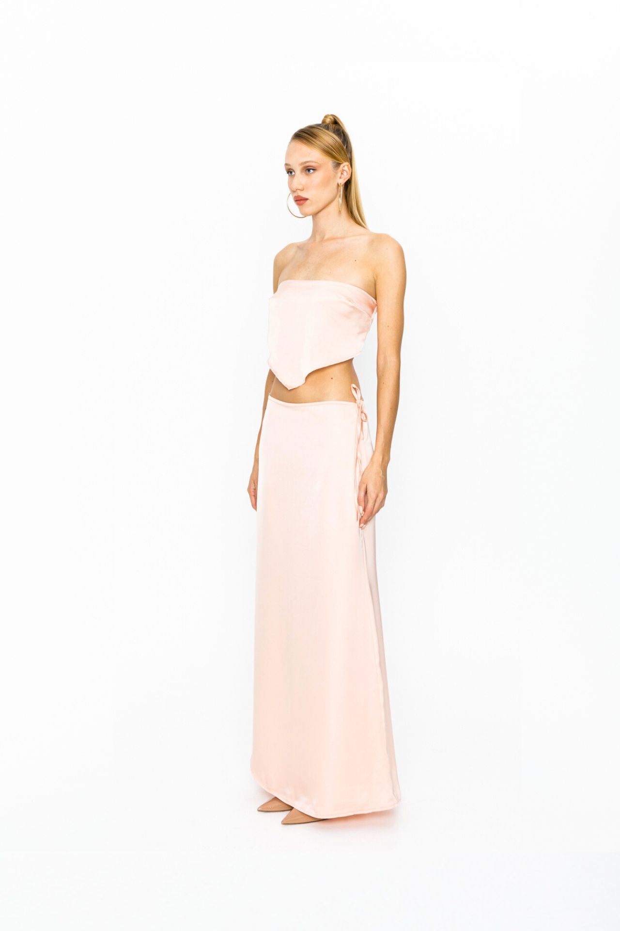 Gia Satin Set Sorbet