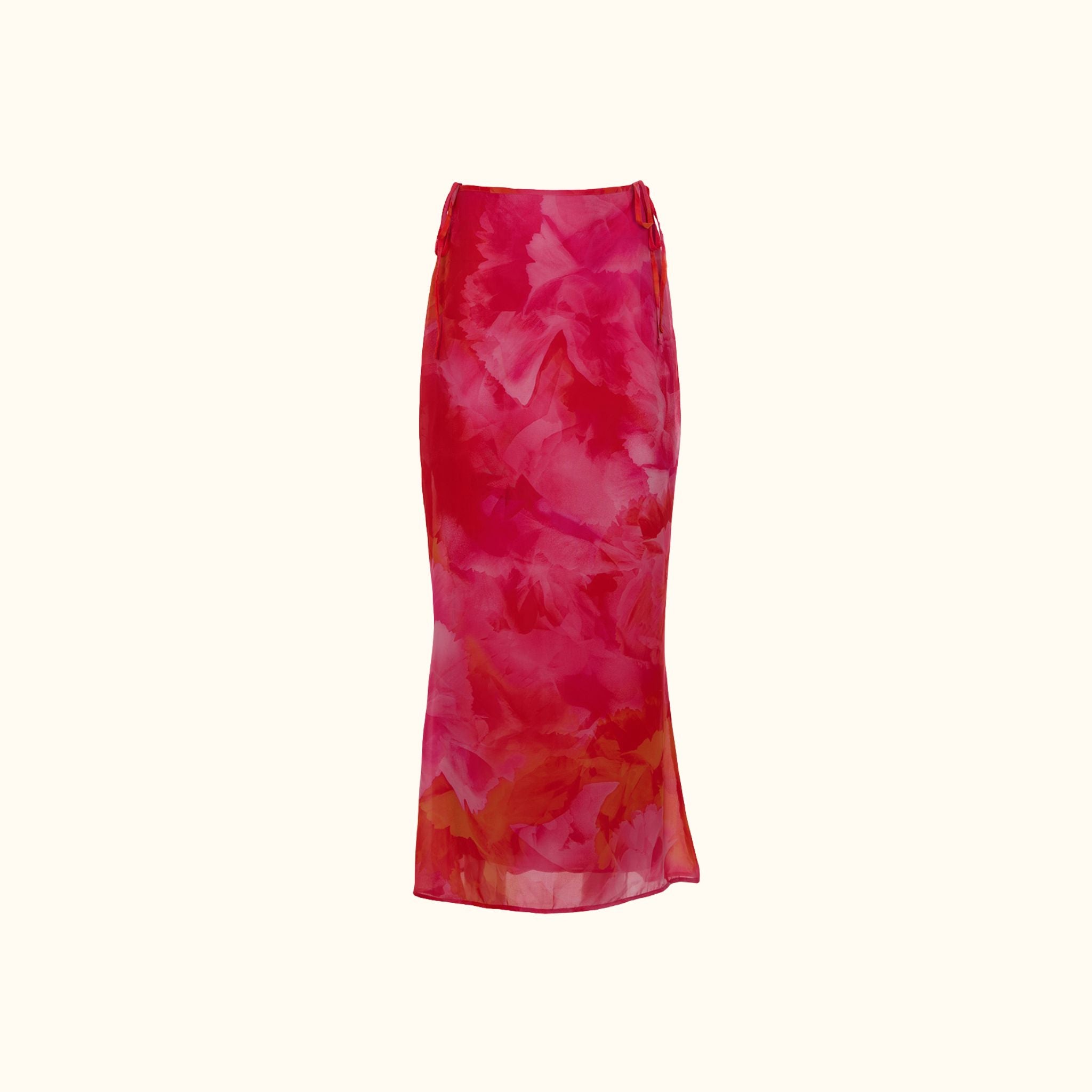 Rose Floral Pink Muslin Skirt