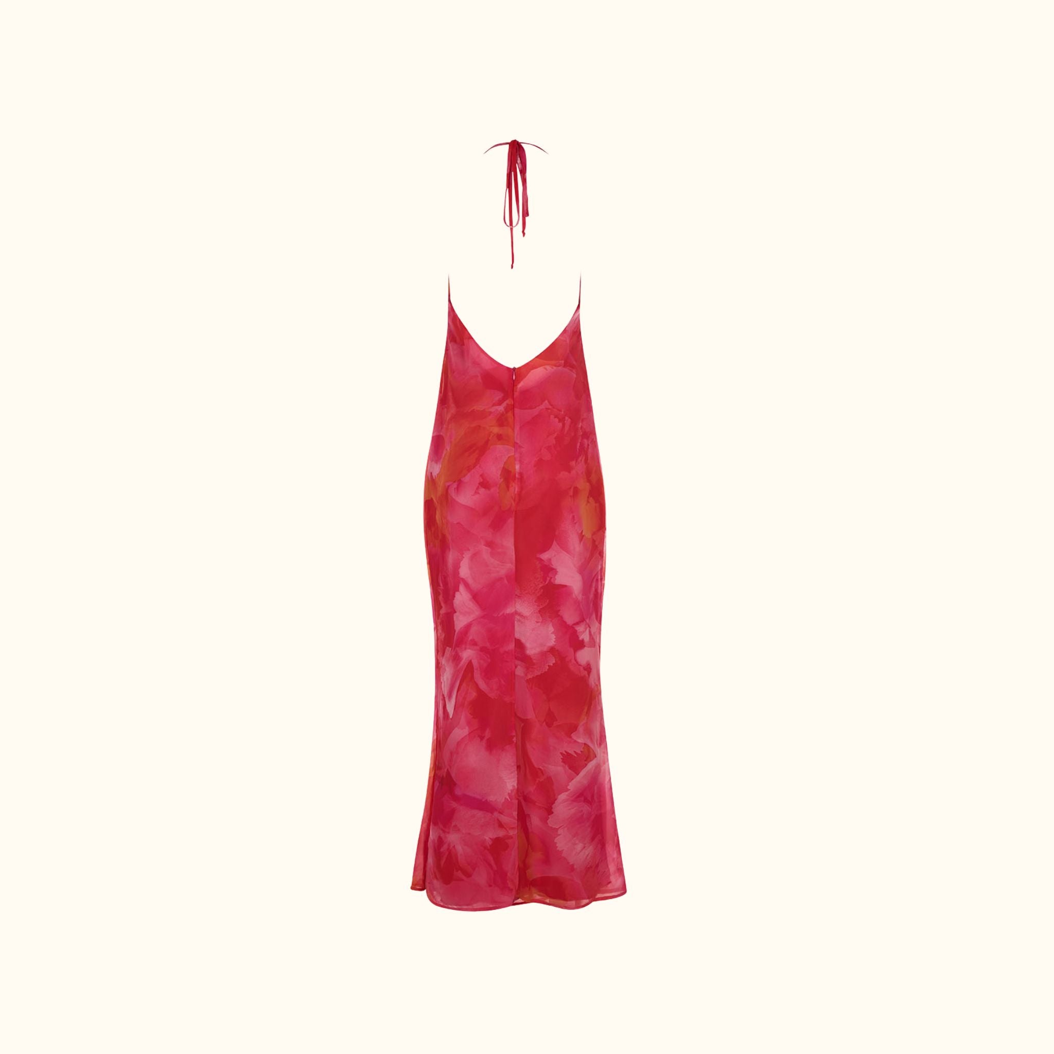 Juliette Floral Pink Muslin Backless Dress