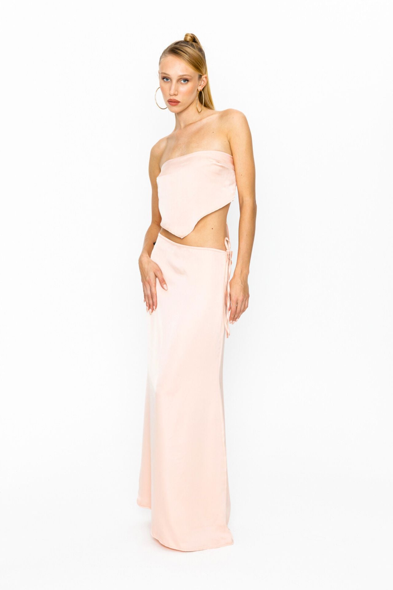 Gia Satin Set Sorbet