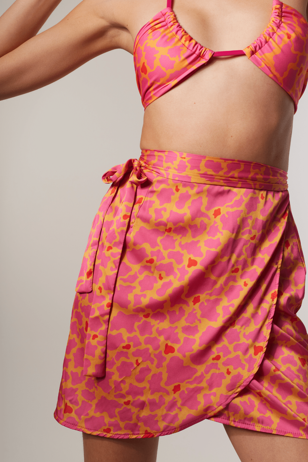 Sienna Satin Wrap Skirt x 090