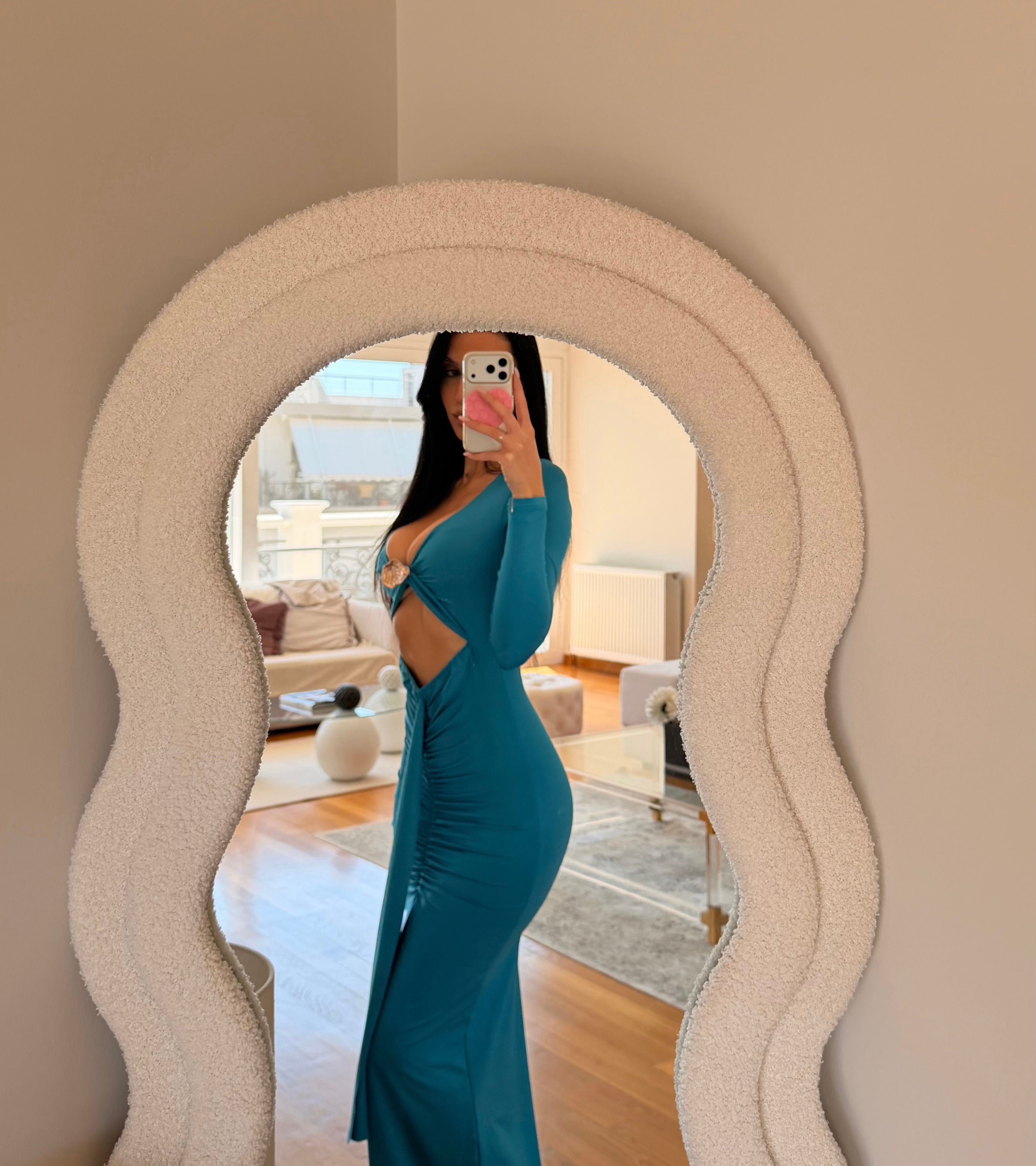 Jasmine Ruched Maxi Dress