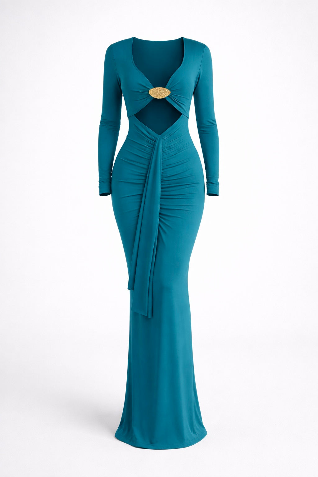 Jasmine Ruched Maxi Dress