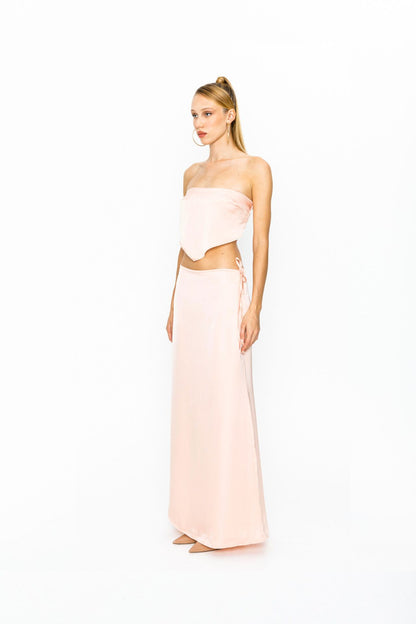 Gia Satin Set Sorbet