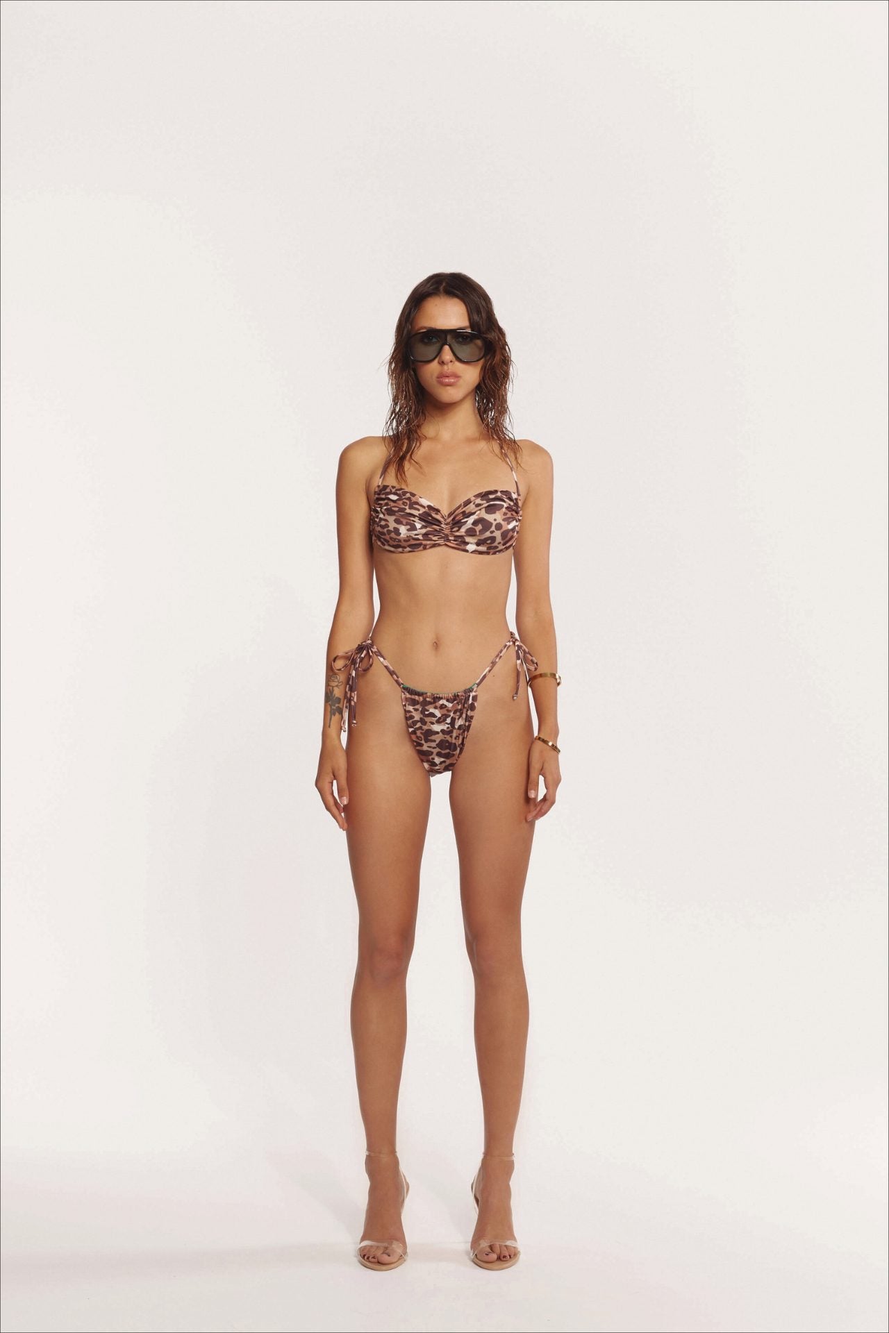 Carla Ruched Double Faced Bikini Top