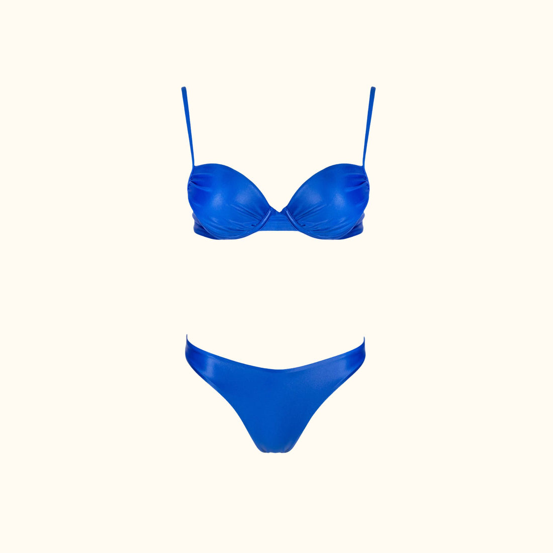 Oceane Ruched Bikini set in Royal Blue