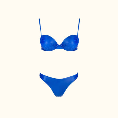 Oceane Ruched Bikini set in Royal Blue