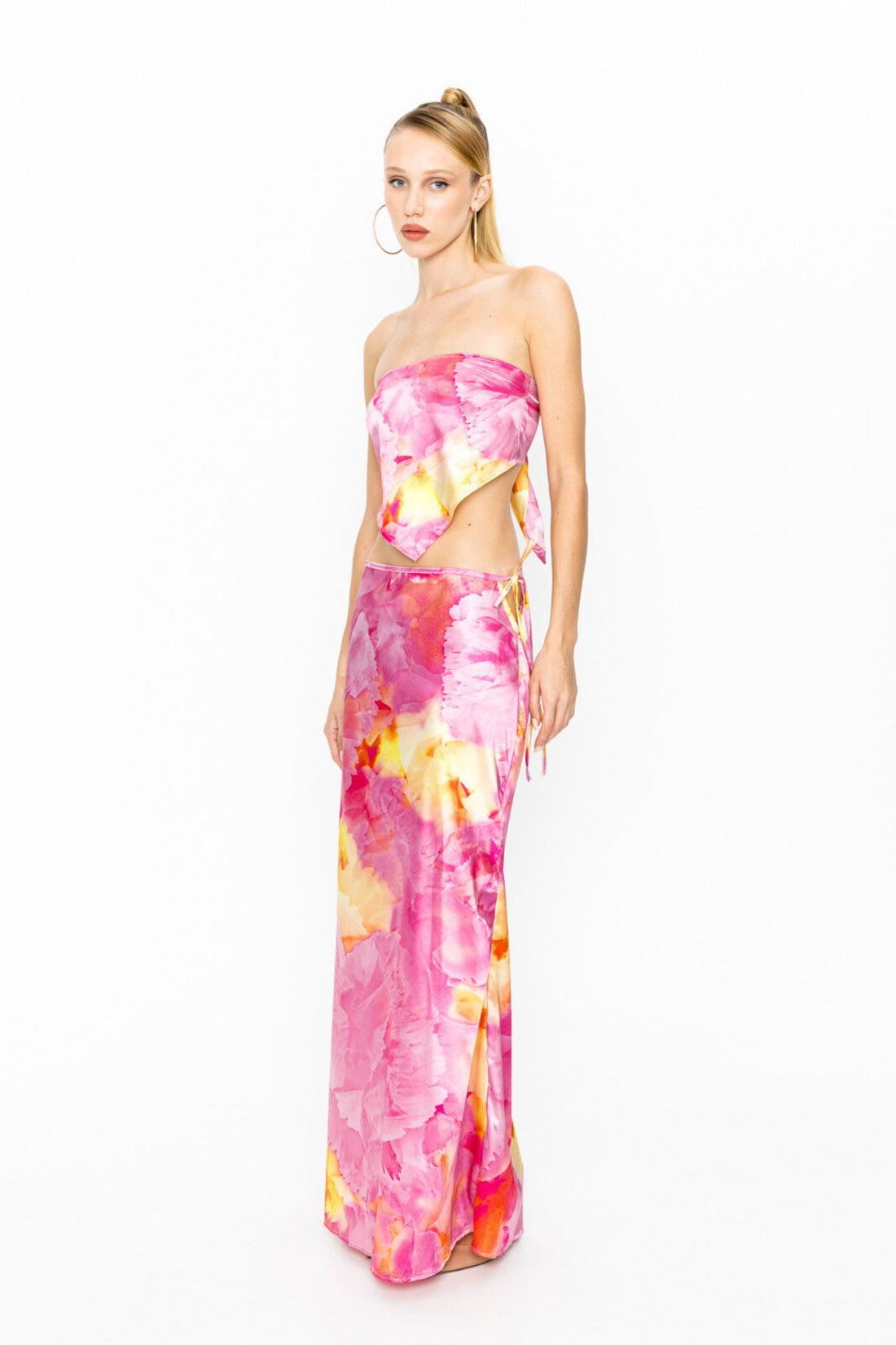 Gia Satin Set Floral