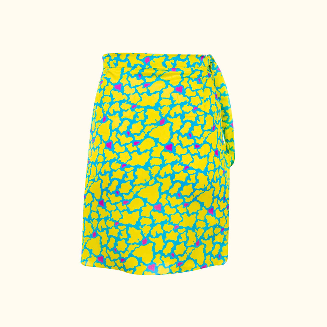 Flores Satin Wrap Skirt x 090