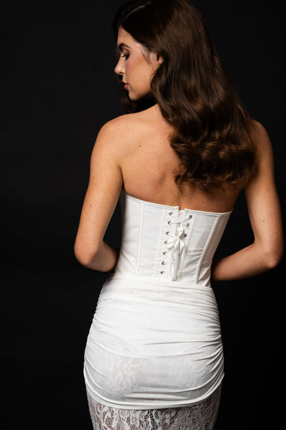 Georgina Corset Top White