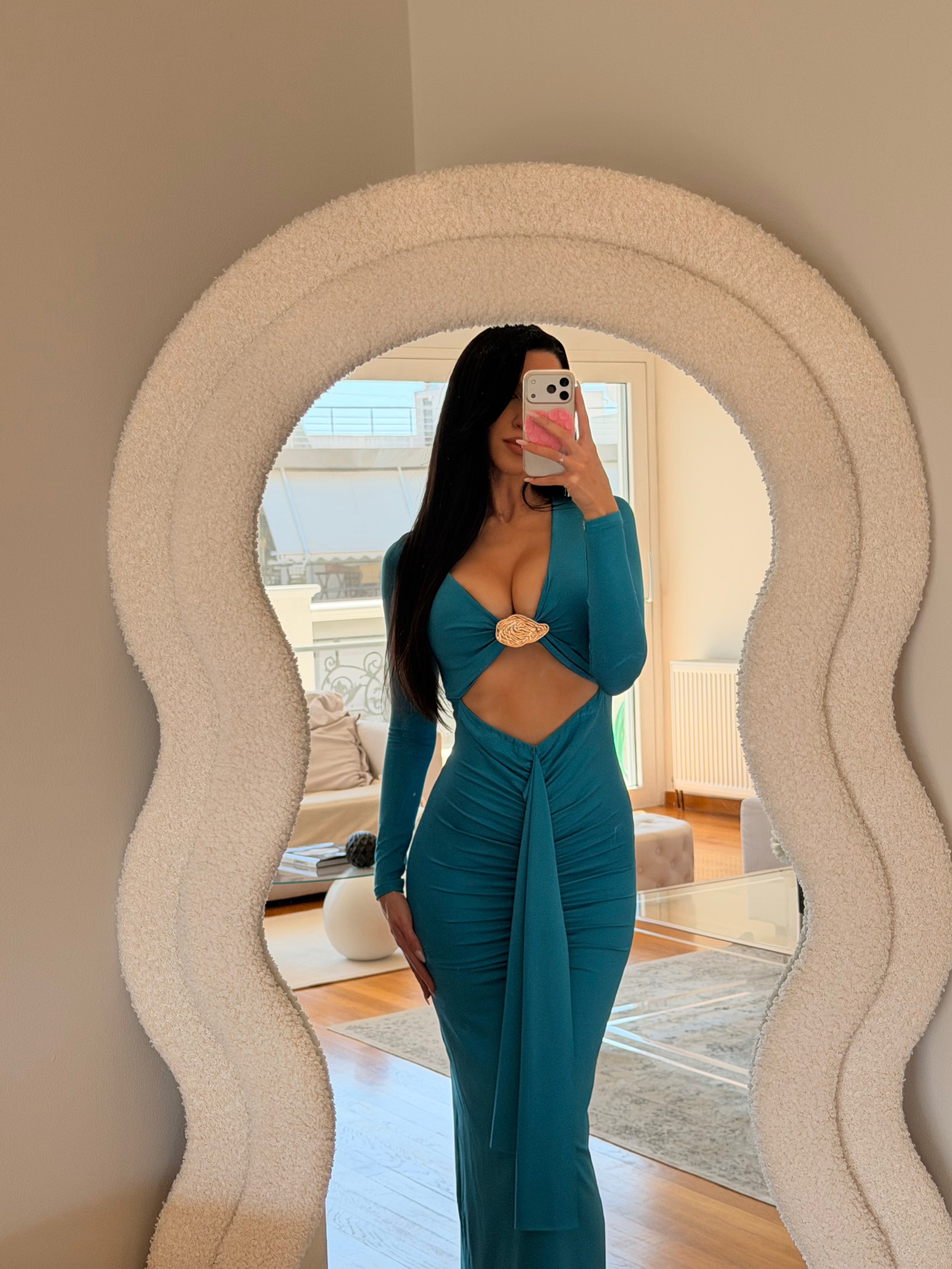 Jasmine Ruched Maxi Dress