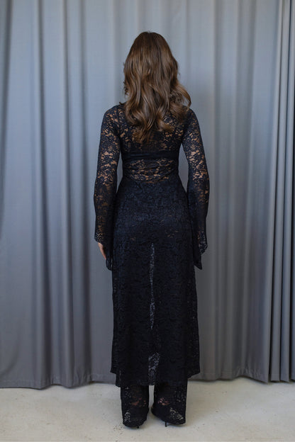 Valentina Lace - Up Kimono Dress