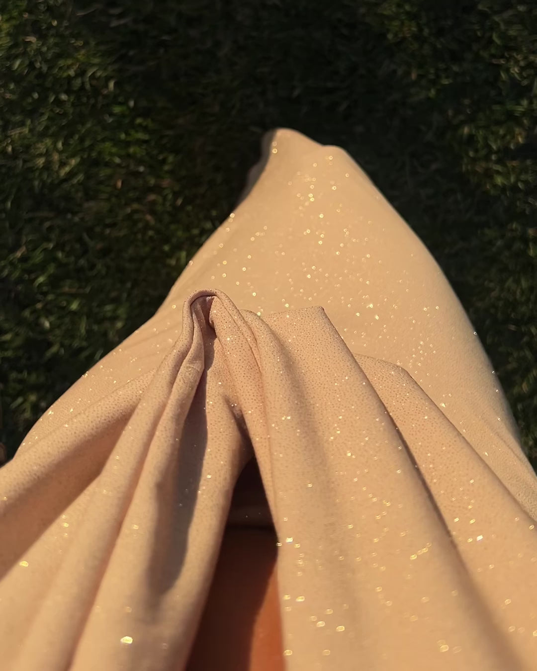 Coco Glitter Gold Maxi Backless Dress